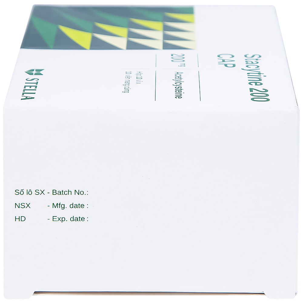 Thuốc Stacytine 200 CAP Stella điều trị long đờm trong viêm phế quản (10 vỉ x 10 viên)
