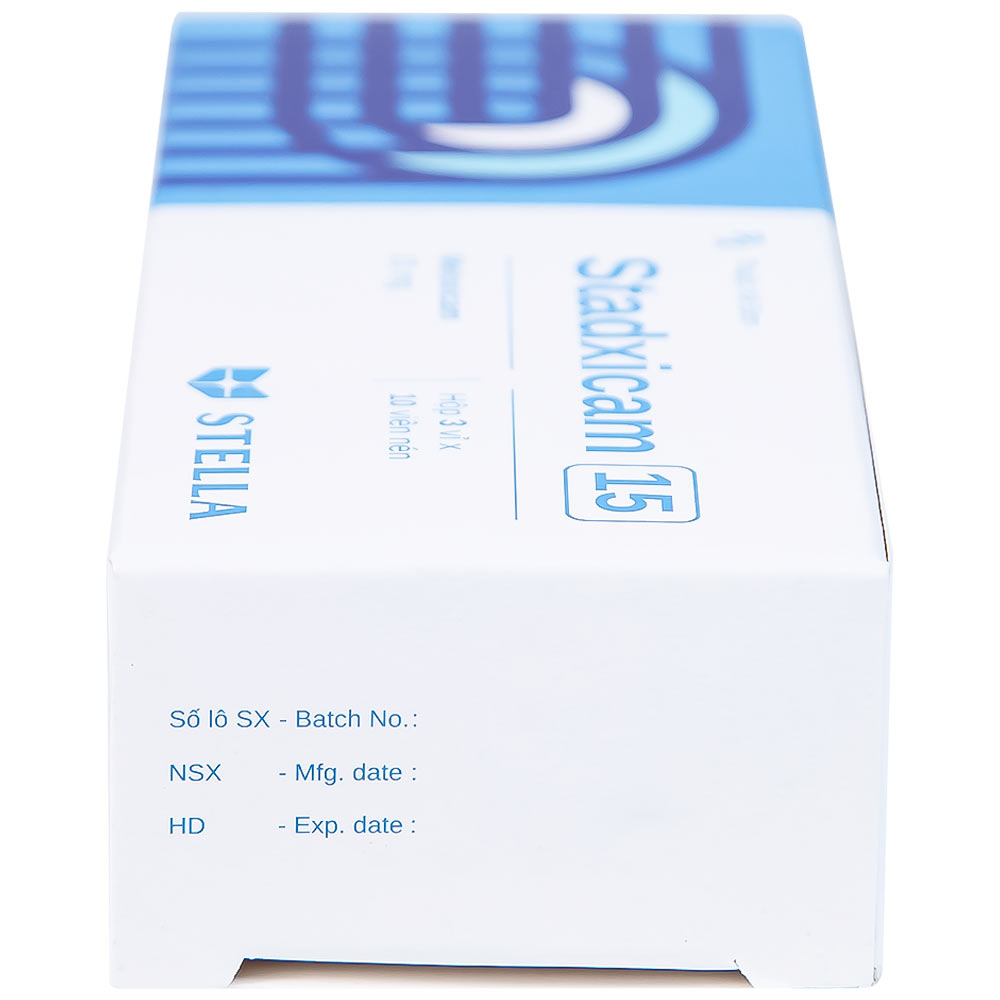 Thuốc Stadxicam 15 Stella điều trị thoái hóa khớp, viêm khớp dạng thấp (3 vỉ x 10 viên)