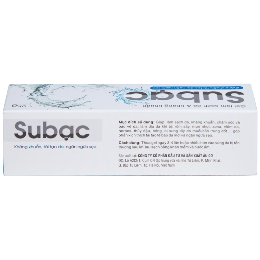 Gel bôi Su Bạc kháng khuẩn, làm sạch da (25g)