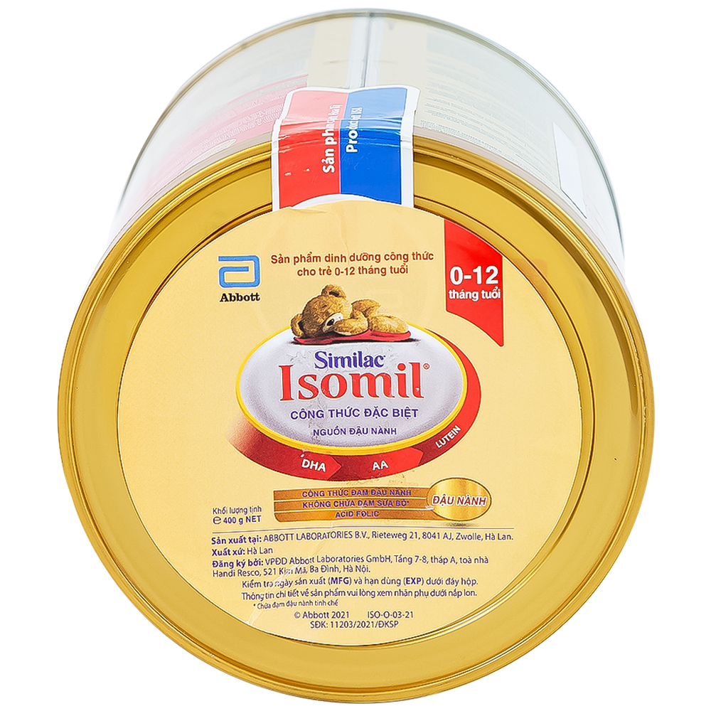 Sữa bổ sung dinh dưỡng cho trẻ 0 - 12 tháng Similac Isomil Plus (400g)