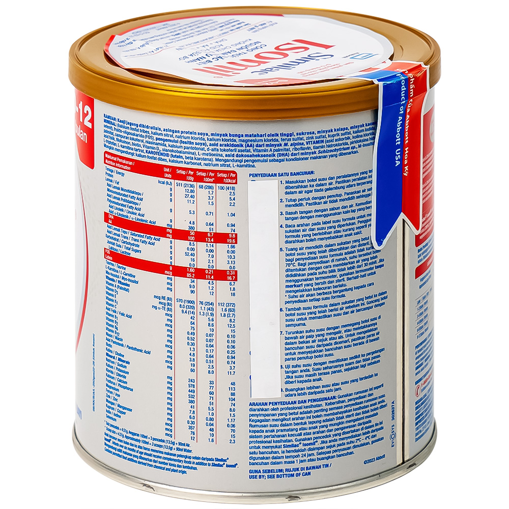 Sữa bổ sung dinh dưỡng cho trẻ 0 - 12 tháng Similac Isomil Plus (400g)