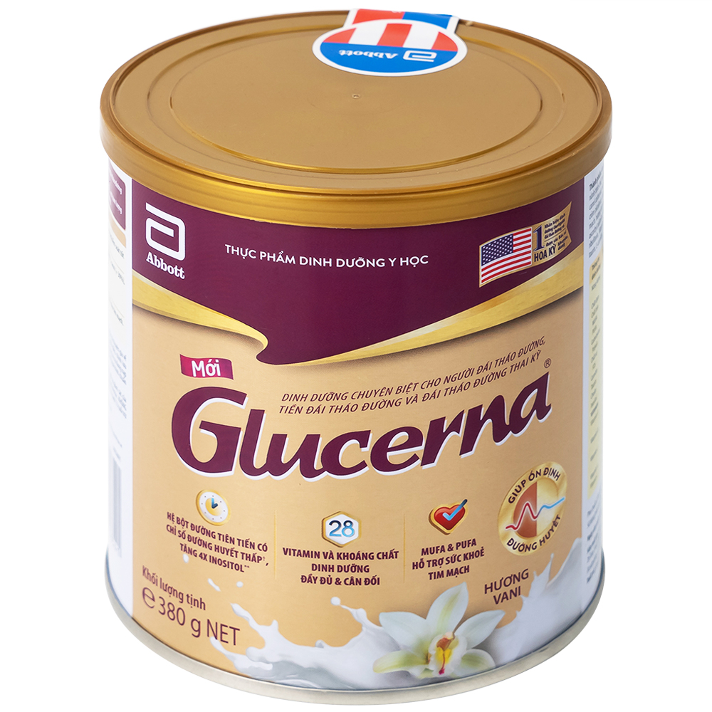 Sữa bổ sung dinh dưỡng đặc biệt cho người đái tháo đường Glucerna Abbott (380g)