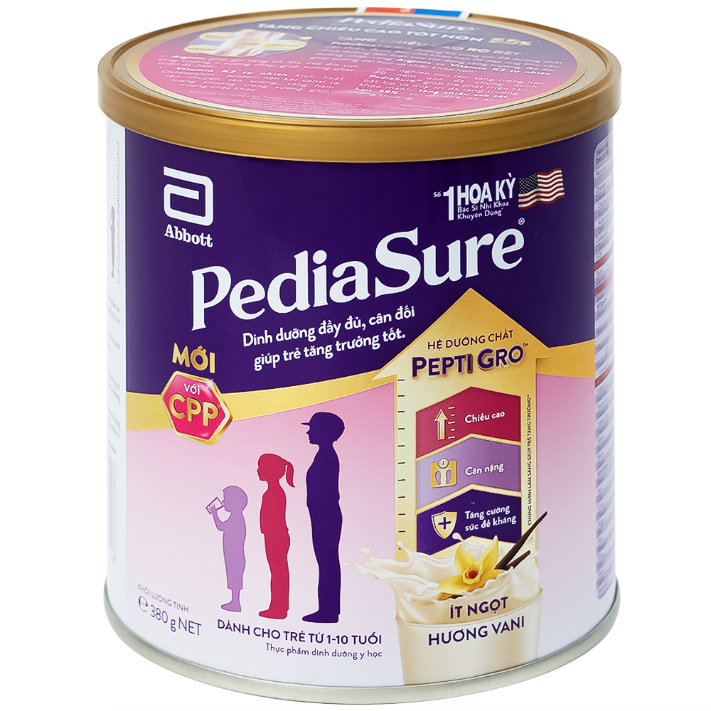 Sữa bổ sung dinh dưỡng cho bé từ 1-10 tuổi PediaSure ( 380g)