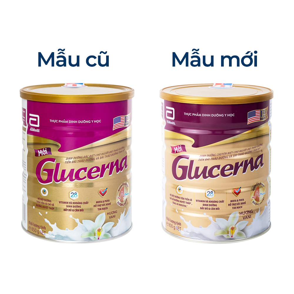 Sữa bổ sung dinh dưỡng đặc biệt cho người đái tháo đường Glucerna Abbott (800g)