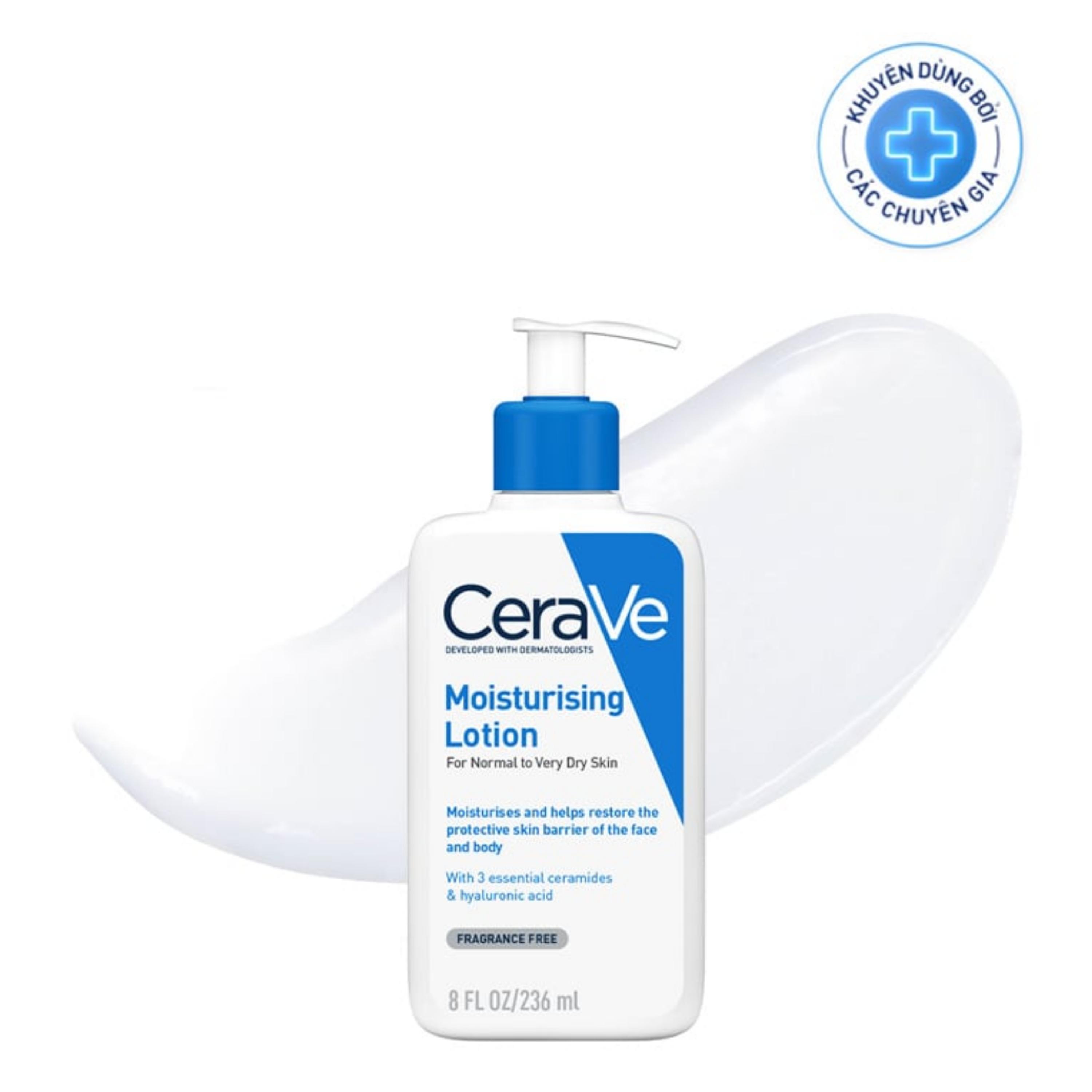 Sữa dưỡng ẩm da CeraVe Moisturising Lotion 236ml dành cho da thường, da khô và rất khô