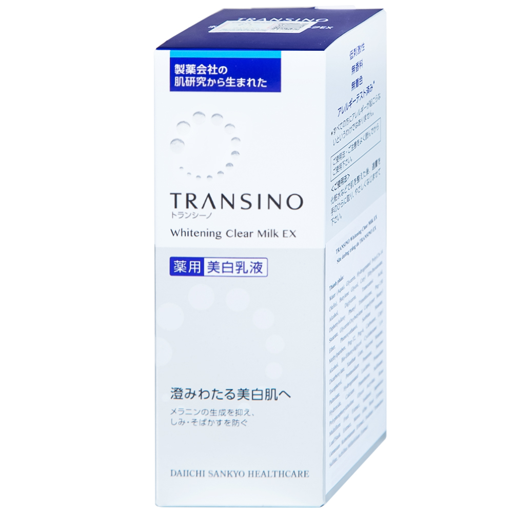 Sữa dưỡng trắng, ngừa nám da Transino Whitening Clear Milk EX 100ml