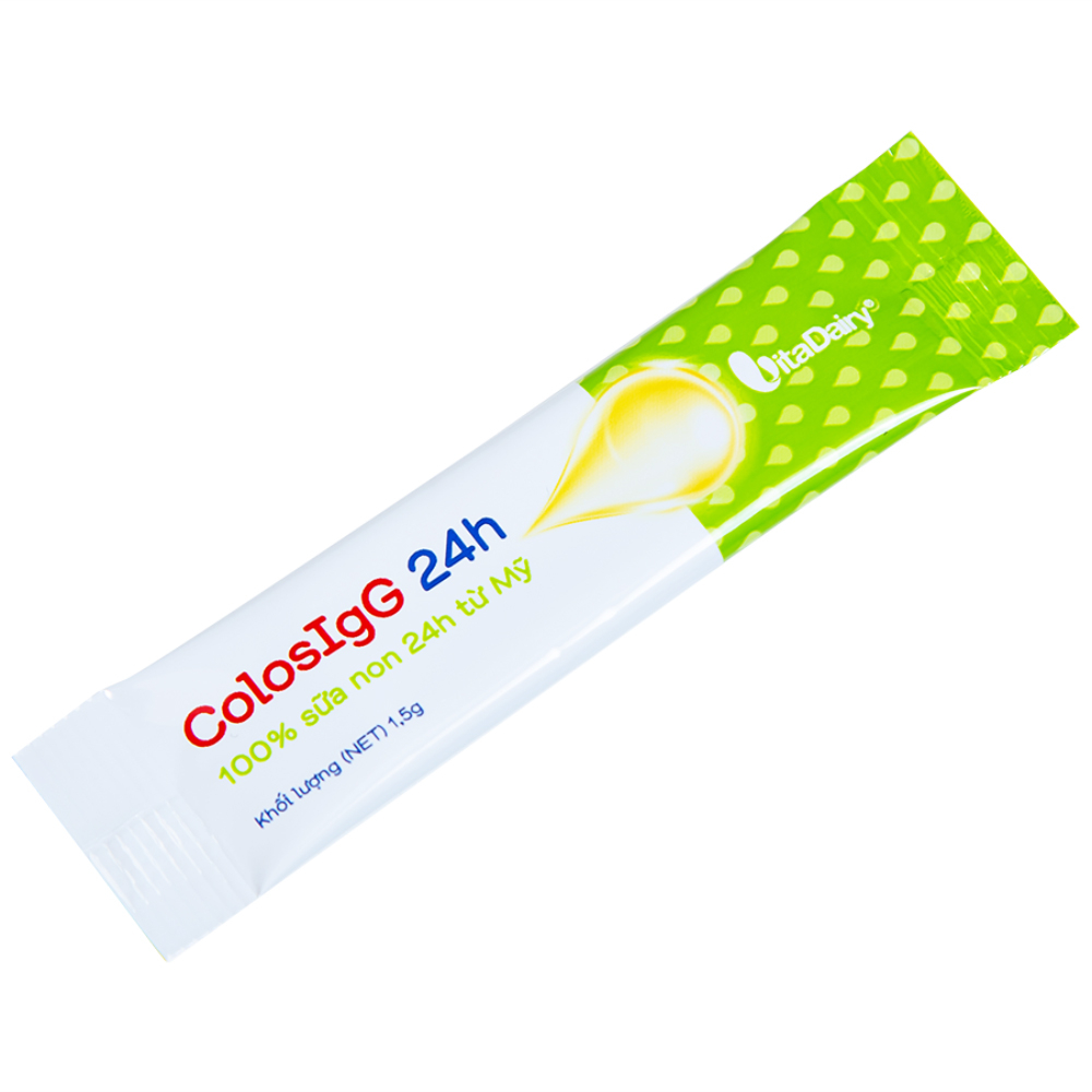 Sữa non hỗ trợ tăng cường miễn dịch và tiêu hóa ColosIgG (60 gói x 1.5g)