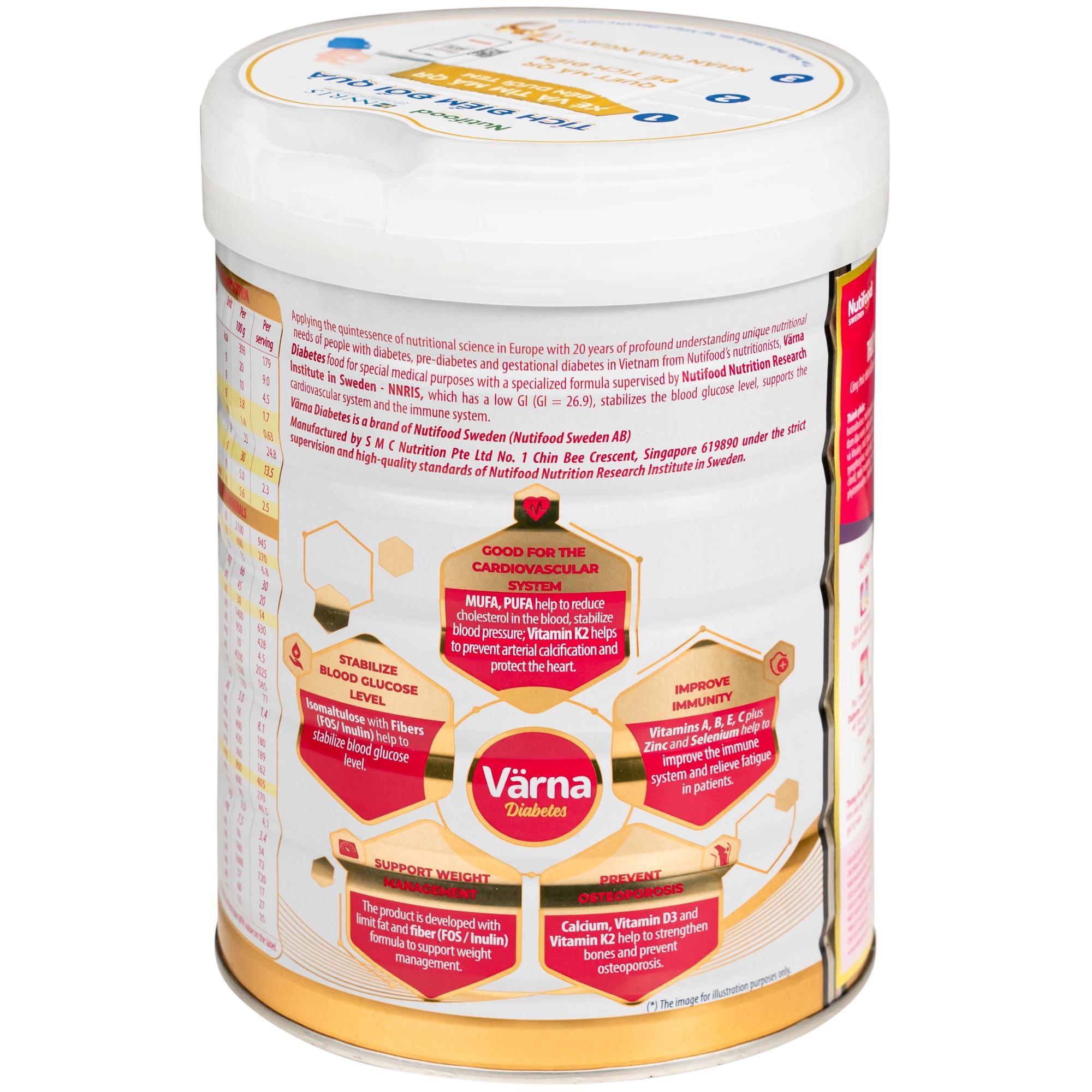 Sữa ổn định đường huyết Nutifood Varna Diabetes(850g)