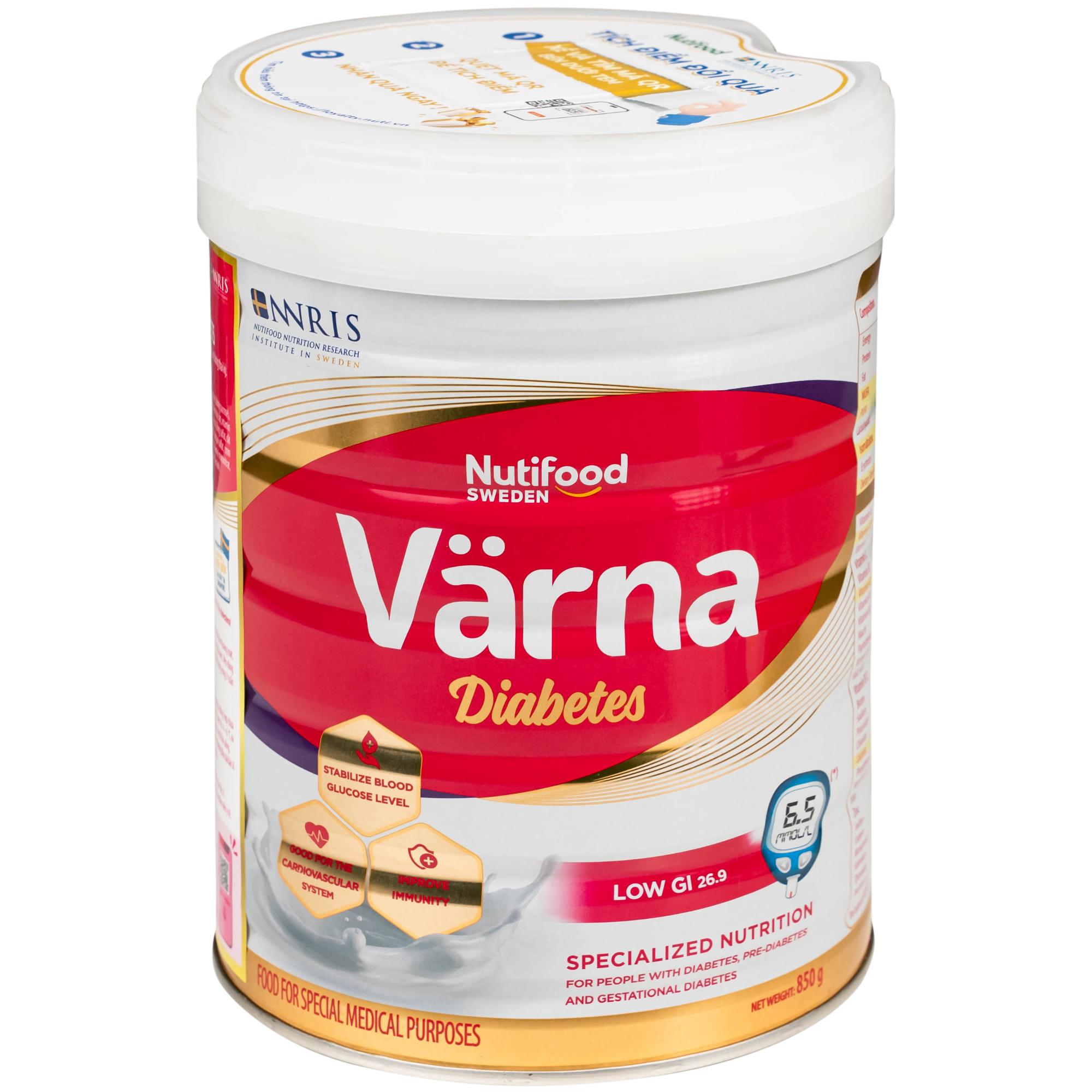 Sữa ổn định đường huyết Nutifood Varna Diabetes(850g)