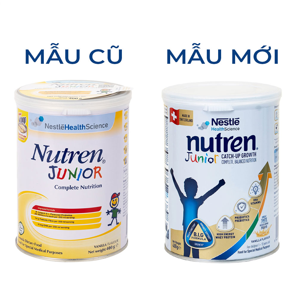 Sữa thay thế bữa ăn hàng ngày cho trẻ suy dinh dưỡng Nutren Junior ( 400g)