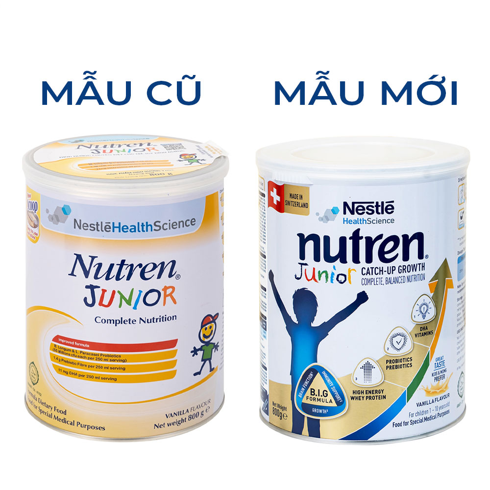 Sữa thay thế bữa ăn hàng ngày cho trẻ suy dinh dưỡng Nutren Junior ( 800g)