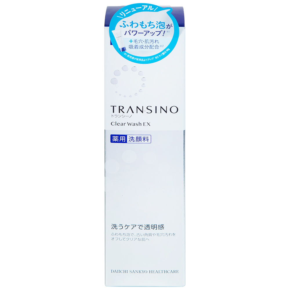 Sữa rửa mặt dưỡng trắng, ngăn ngừa nám Transino Clear Wash EX 100g