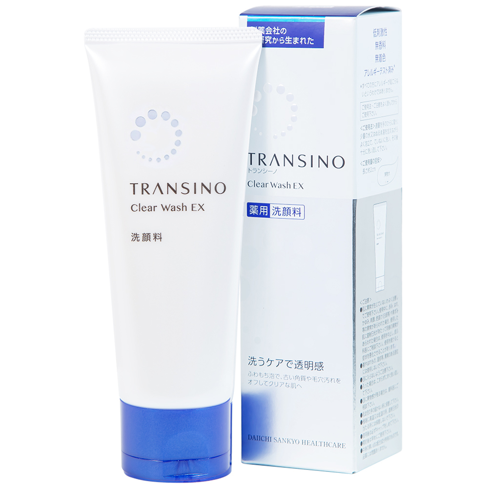 Sữa rửa mặt dưỡng trắng, ngăn ngừa nám Transino Clear Wash EX 100g