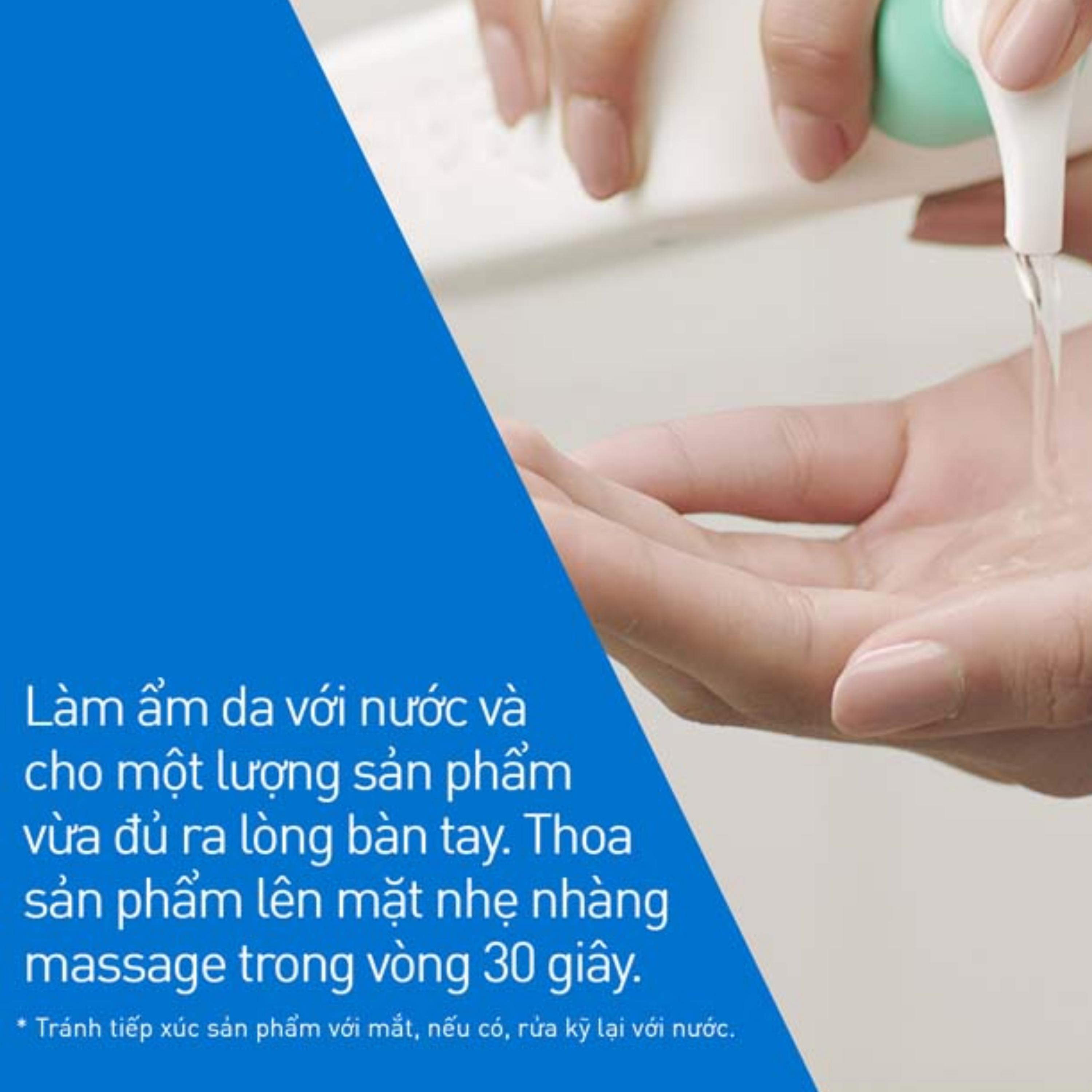 Sữa rửa mặt dành cho da dầu Cerave Foaming Cleanser 473ml