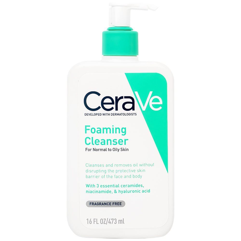 Sữa rửa mặt dành cho da dầu Cerave Foaming Cleanser 473ml