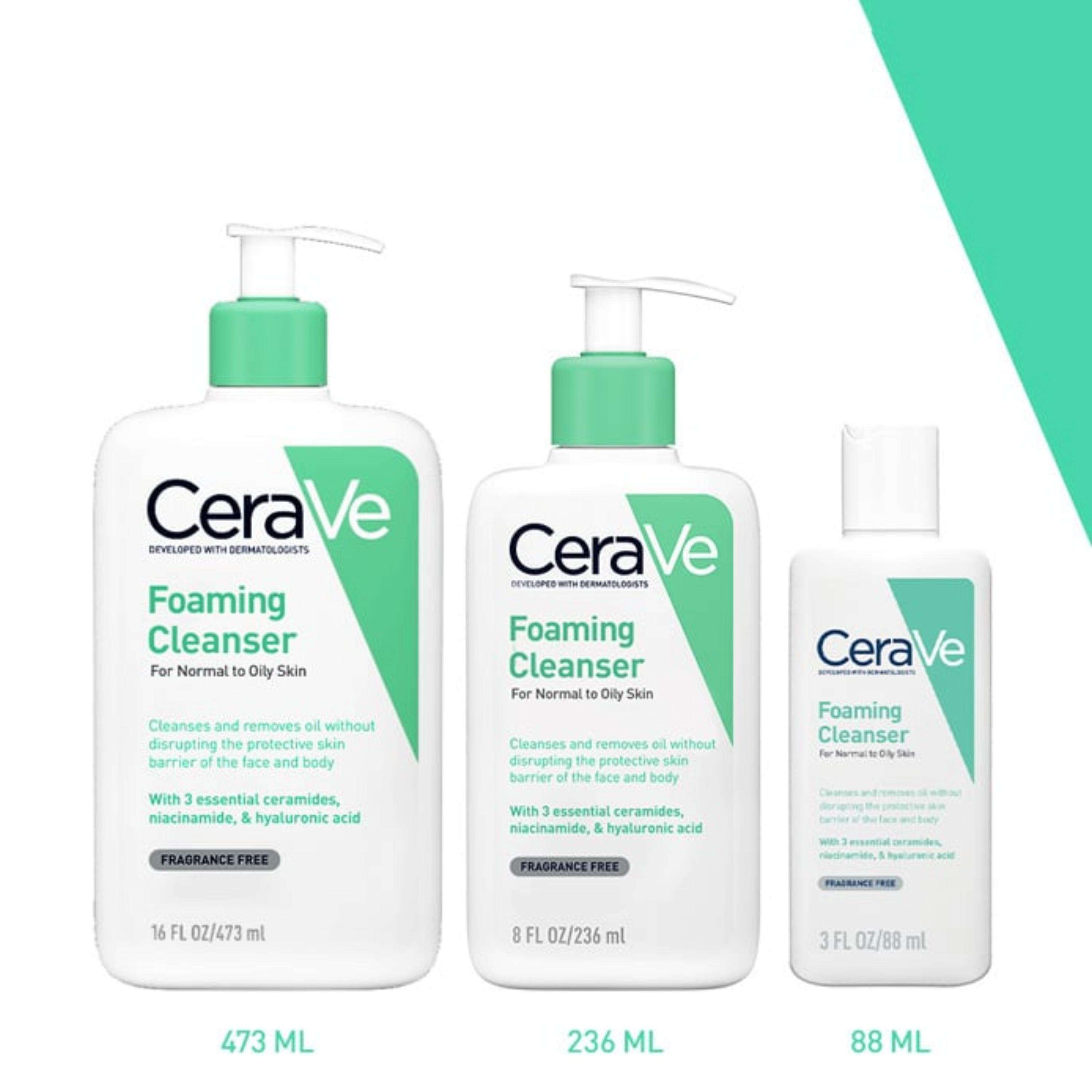 Sữa rửa mặt dành cho da dầu Cerave Foaming Cleanser 236ml