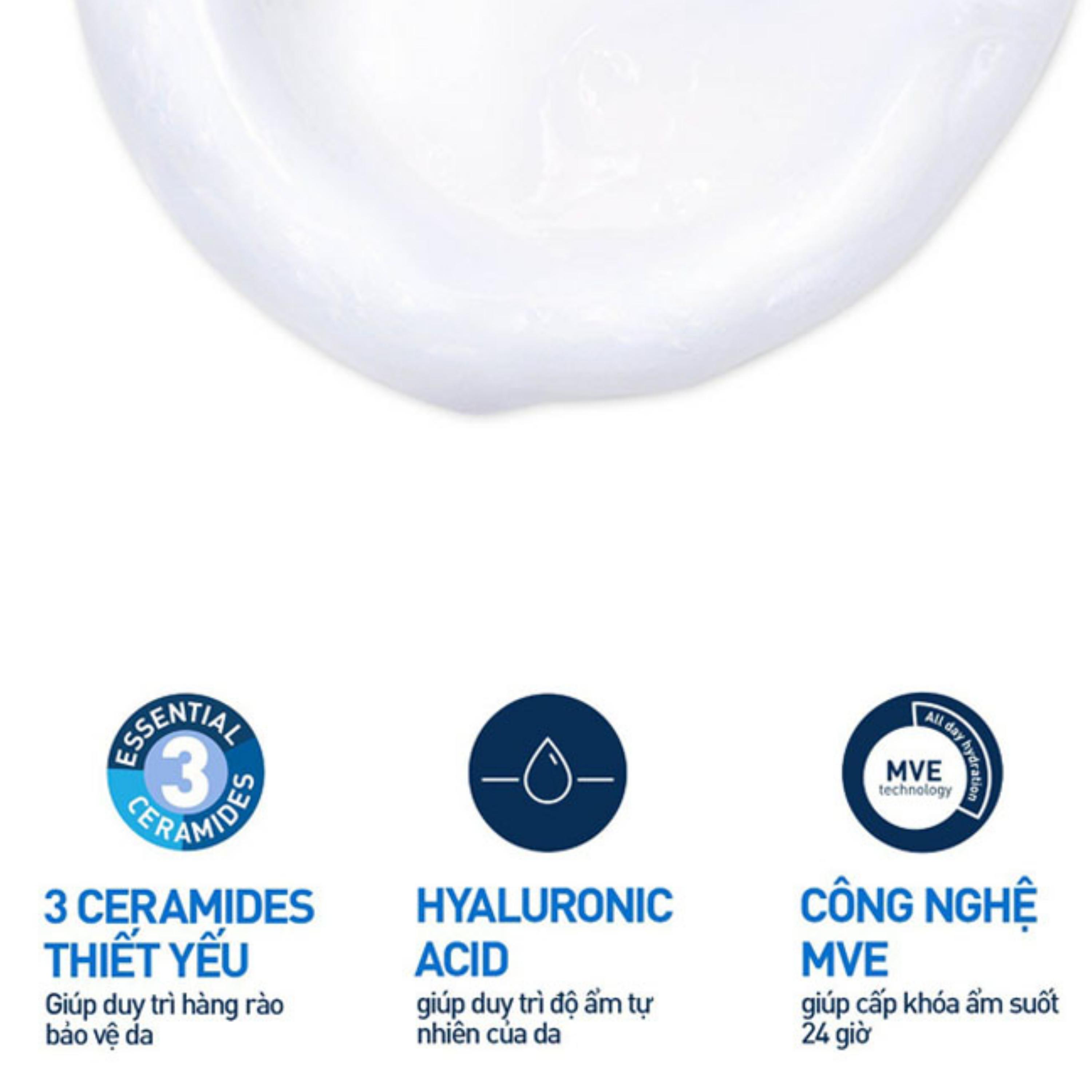 Sữa rửa mặt cho da thường và khô Cerave Hydrating Cleanser 473ml