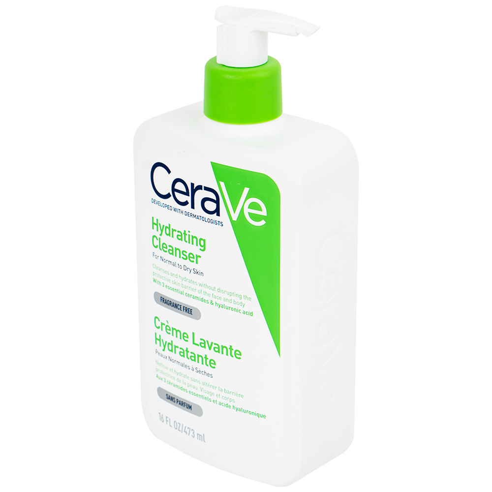 Sữa rửa mặt cho da thường và khô Cerave Hydrating Cleanser 473ml