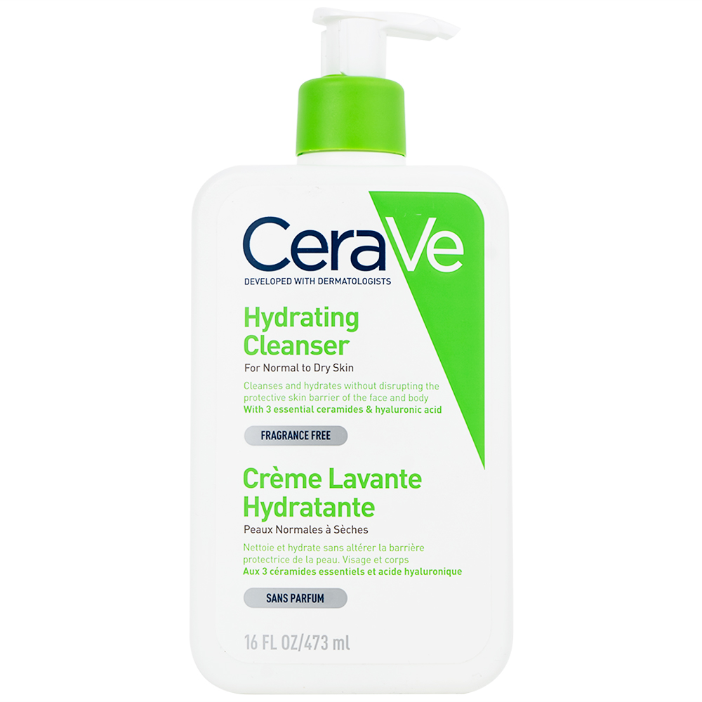 Sữa rửa mặt cho da thường và khô Cerave Hydrating Cleanser 473ml