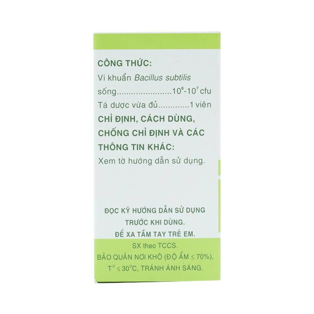 Thuốc Subtyl Mekophar điều trị tiêu chảy, viêm ruột (20 viên)