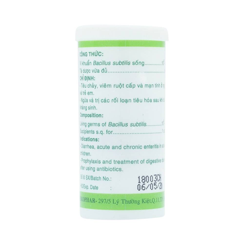 Thuốc Subtyl Mekophar điều trị tiêu chảy, viêm ruột (20 viên)