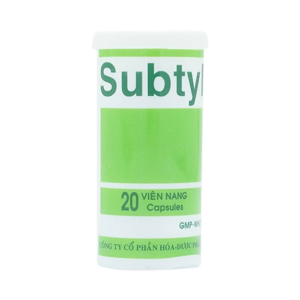 Thuốc Subtyl Mekophar điều trị tiêu chảy, viêm ruột (20 viên)