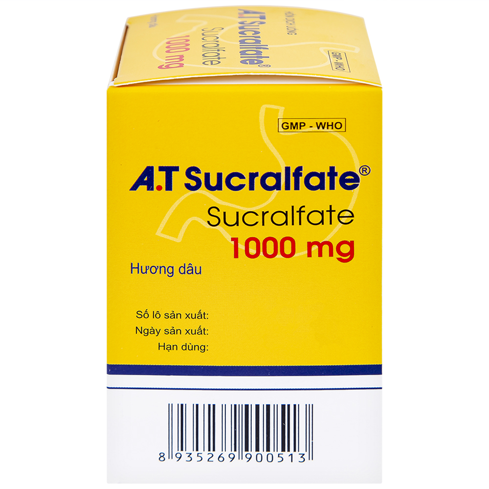 Hỗn dịch uống A.T Sucralfate 1000mg An Thiên điều trị loét dạ dày tá tràng (20 gói x 5g)