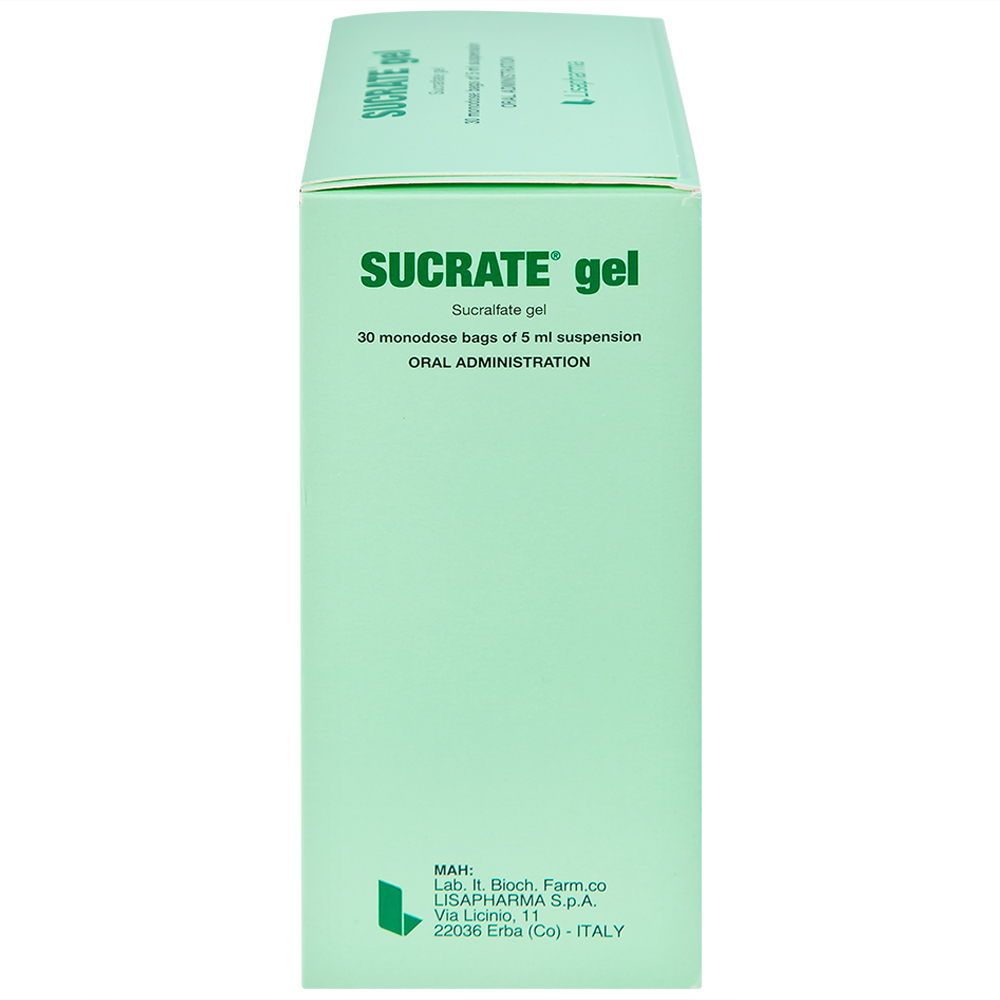 Hỗn dịch Sucrate Gel Istituto Biochimico Italiano điều trị loét dạ dày - tá tràng (30 gói x 5ml)