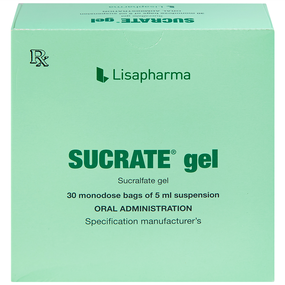Hỗn dịch Sucrate Gel Istituto Biochimico Italiano điều trị loét dạ dày - tá tràng (30 gói x 5ml)