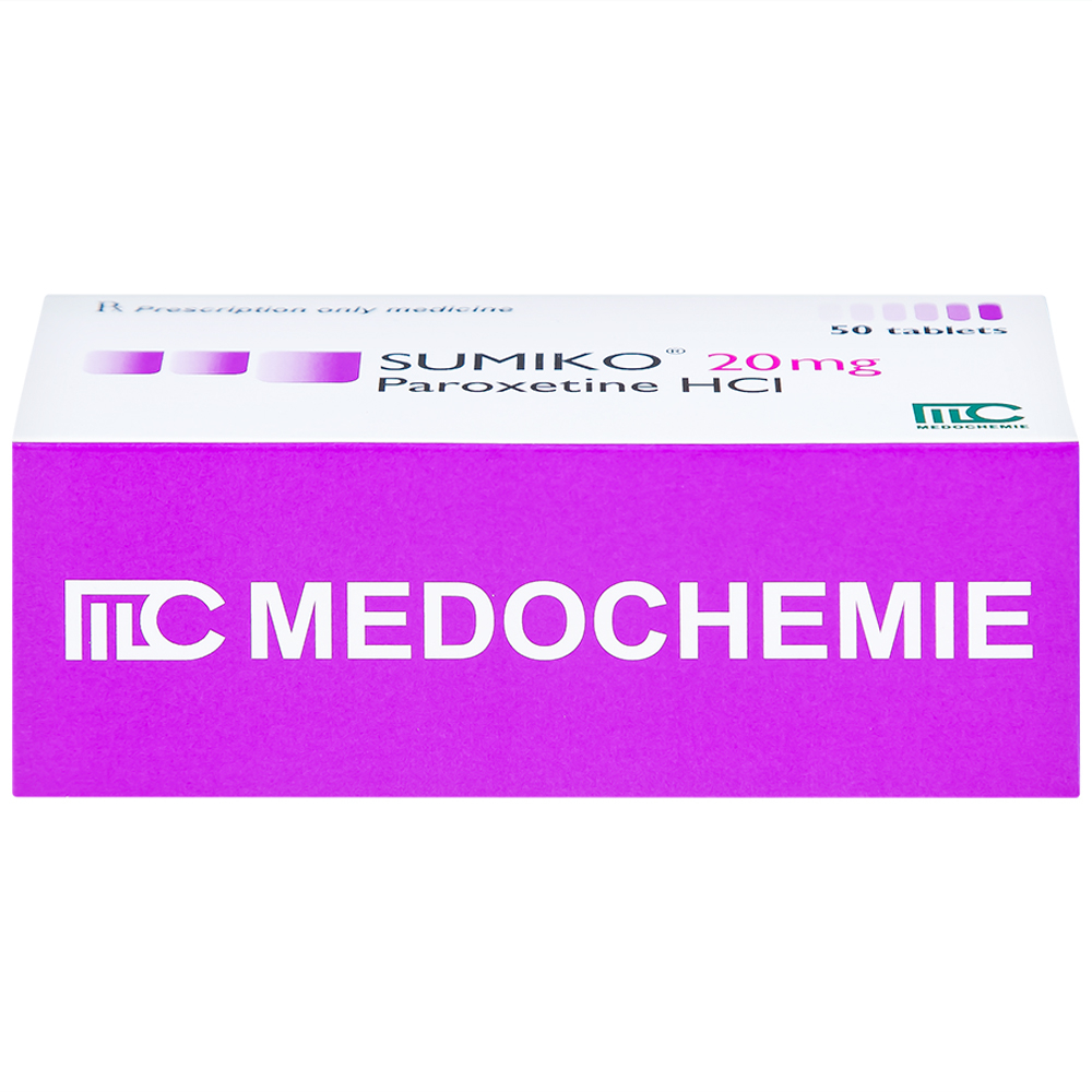 Thuốc Sumiko 20mg Medochemie điều trị bệnh trầm cảm (5 vỉ x 10 viên)