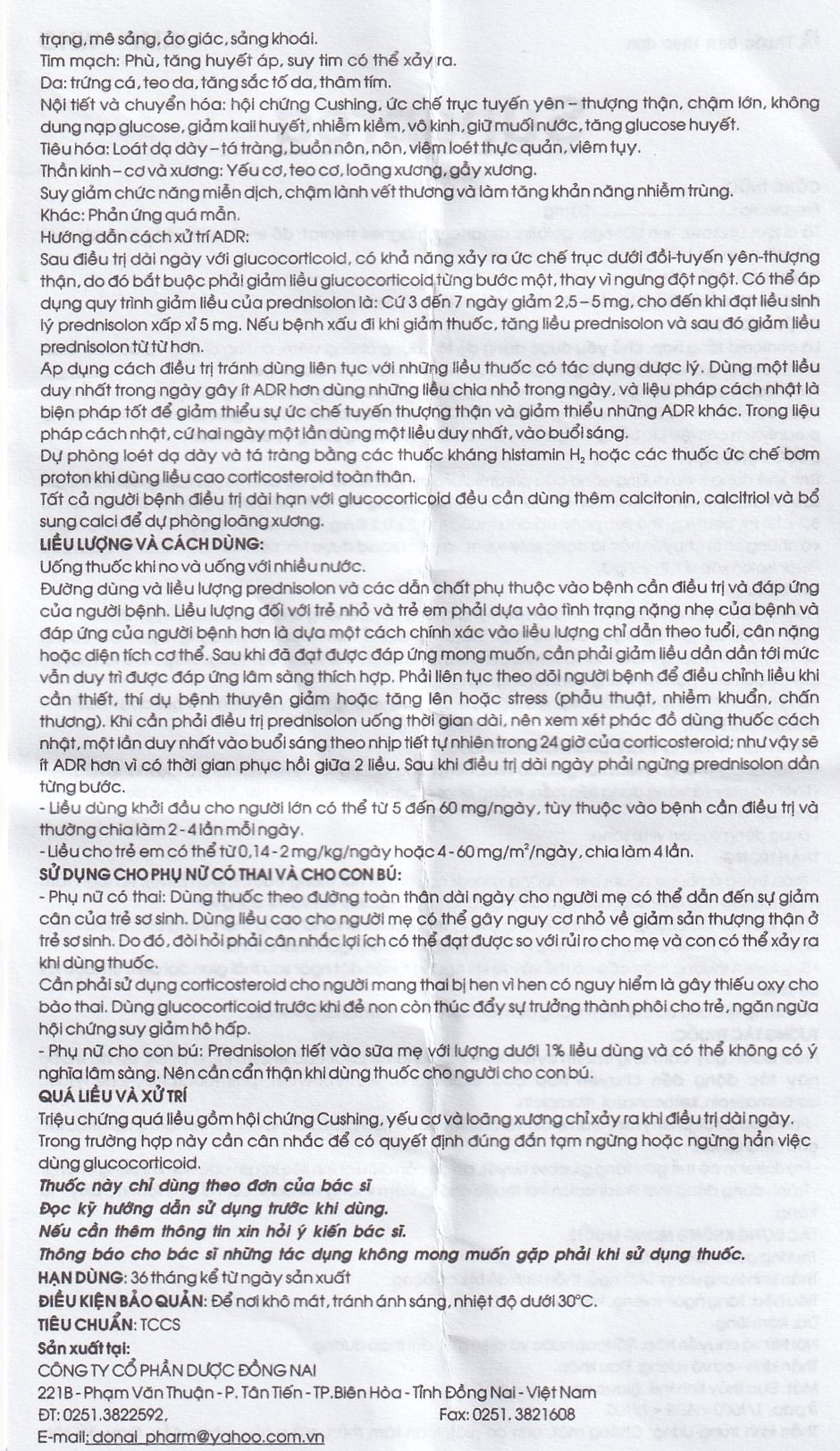 Thuốc Sunapred 20mg Donaipharm chống viêm, chống dị ứng (30 viên) 