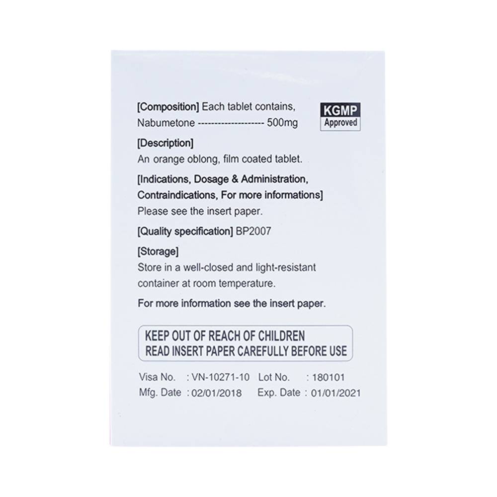 Thuốc Suntab Tablet DongKoo điều trị triệu chứng viêm xương khớp (10 vỉ x 10 viên)