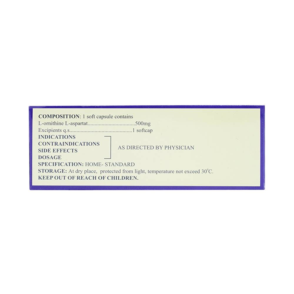 Thuốc Sylhepgan Nam Hà điều trị tăng amoniac huyết (12 vỉ x 5 viên)