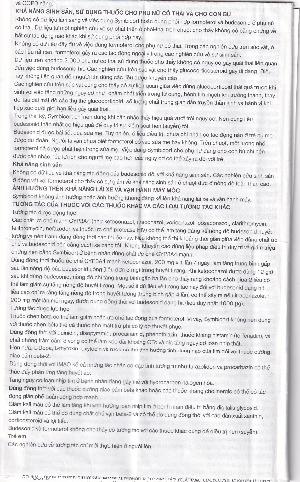 Thuốc bột để hít Symbicort AstraZeneca điều trị hen suyễn (60 liều)