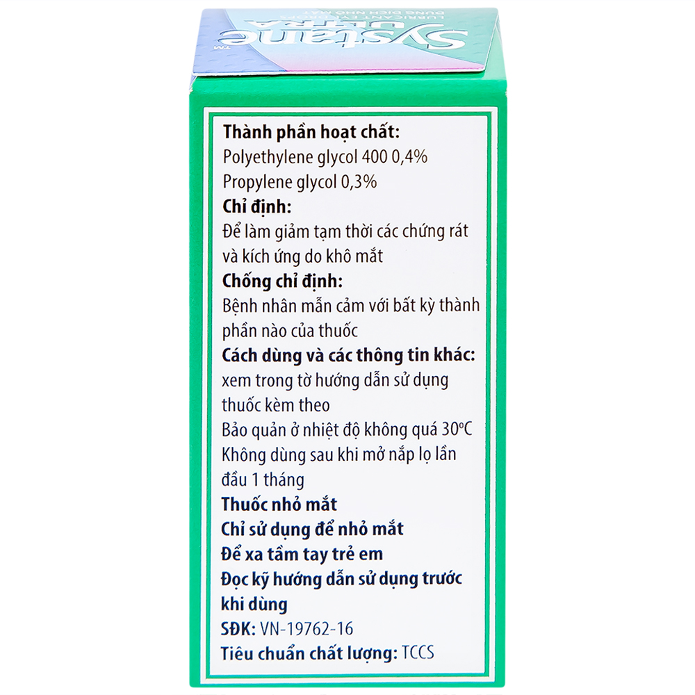 Thuốc nhỏ mắt Systane Ultra Alcon giảm các chứng rát và kích ứng do khô mắt (5ml)