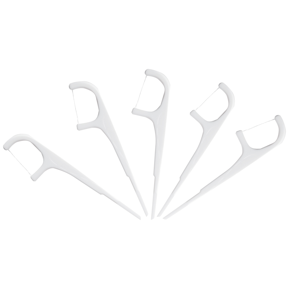 Tăm chỉ kẽ răng Jomi Disposable Flosser làm sạch mảng bám, vụn thức ăn trong kẽ răng (80 cây)