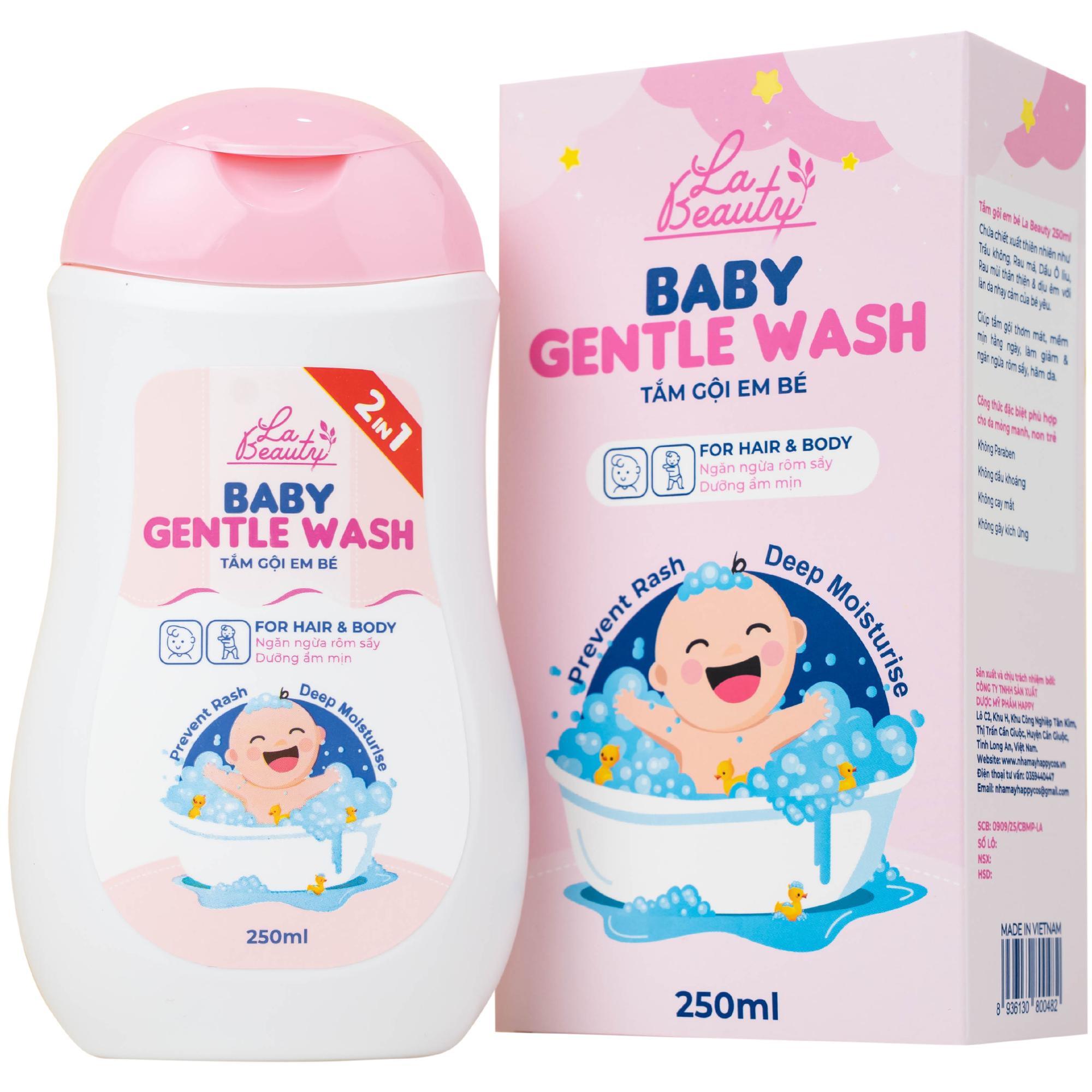 Sữa tắm gội cho bé La Beauty Baby Gentle Wash dịu nhẹ, không kích ứng da (250ml)