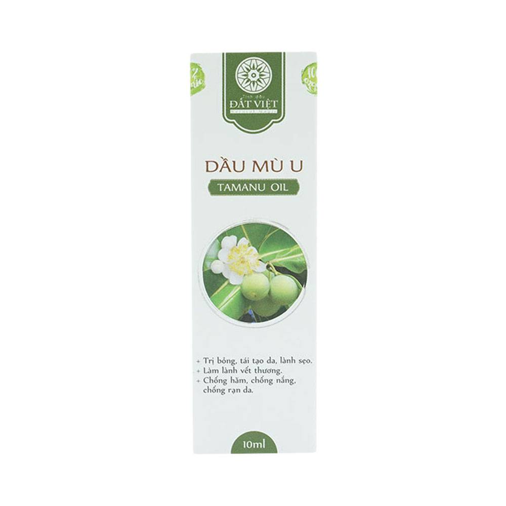 Dầu Mù U Tamanu Oil Đất Việt điều trị bỏng, tái tạo da, lành sẹo (10ml)