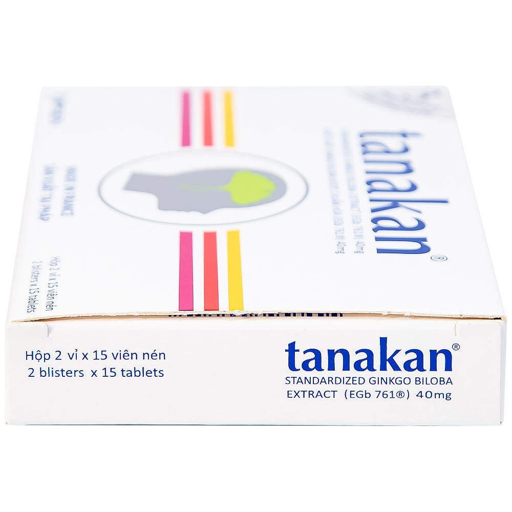 Thuốc Tanakan điều trị triệu chứng rối loạn nhận thức, rối loạn chú ý và trí nhớ (2 vỉ x 15 viên)