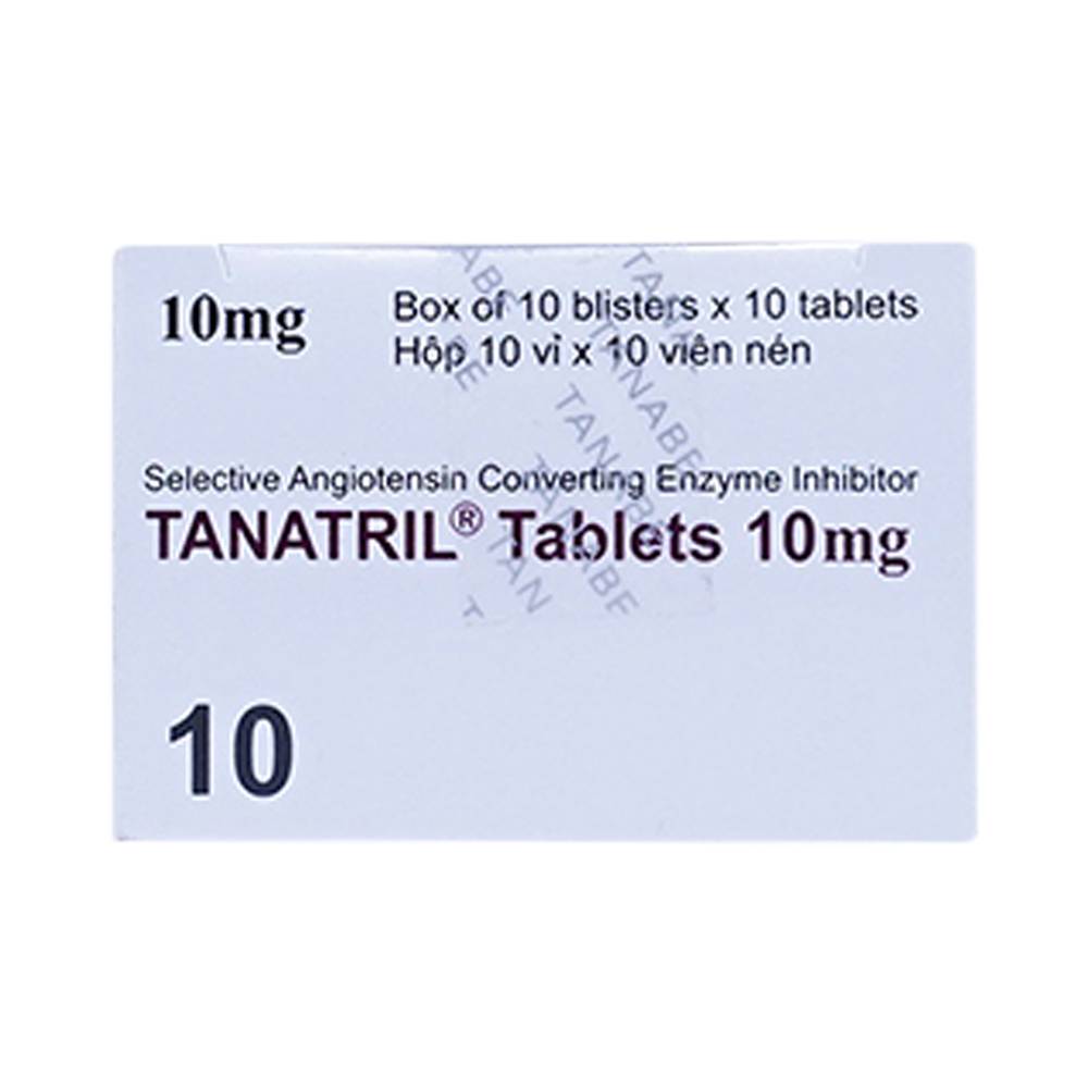 Thuốc Tanatril Tablets 10mg Tanabe điều trị tăng huyết áp vô căn (10 vỉ x 10 viên)