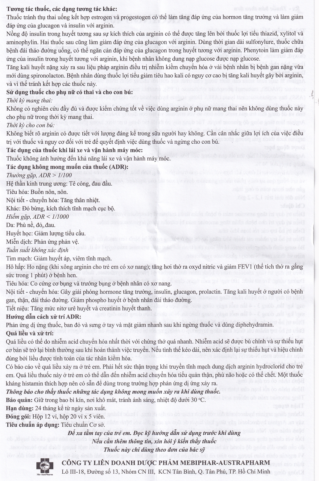 Thuốc Targinos 400 Mebiphar điều trị duy trì tăng amoniac máu (12 vỉ x 5 viên)