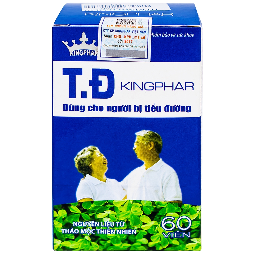 Viên uống hỗ trợ giảm đường huyết cho người bị tiểu đường T.Đ Kingphar (60 viên)