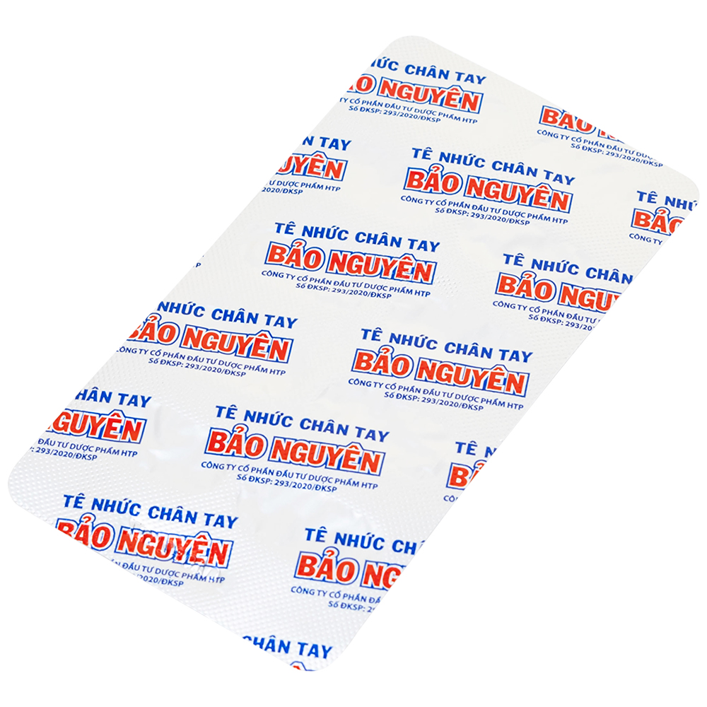 Viên uống hỗ trợ giảm tê nhức chân tay, đau mỏi vai gáy, tăng cường lưu thông khí huyết Tê Nhức Chân Tay Bảo Nguyên (3 vỉ x 10 viên)