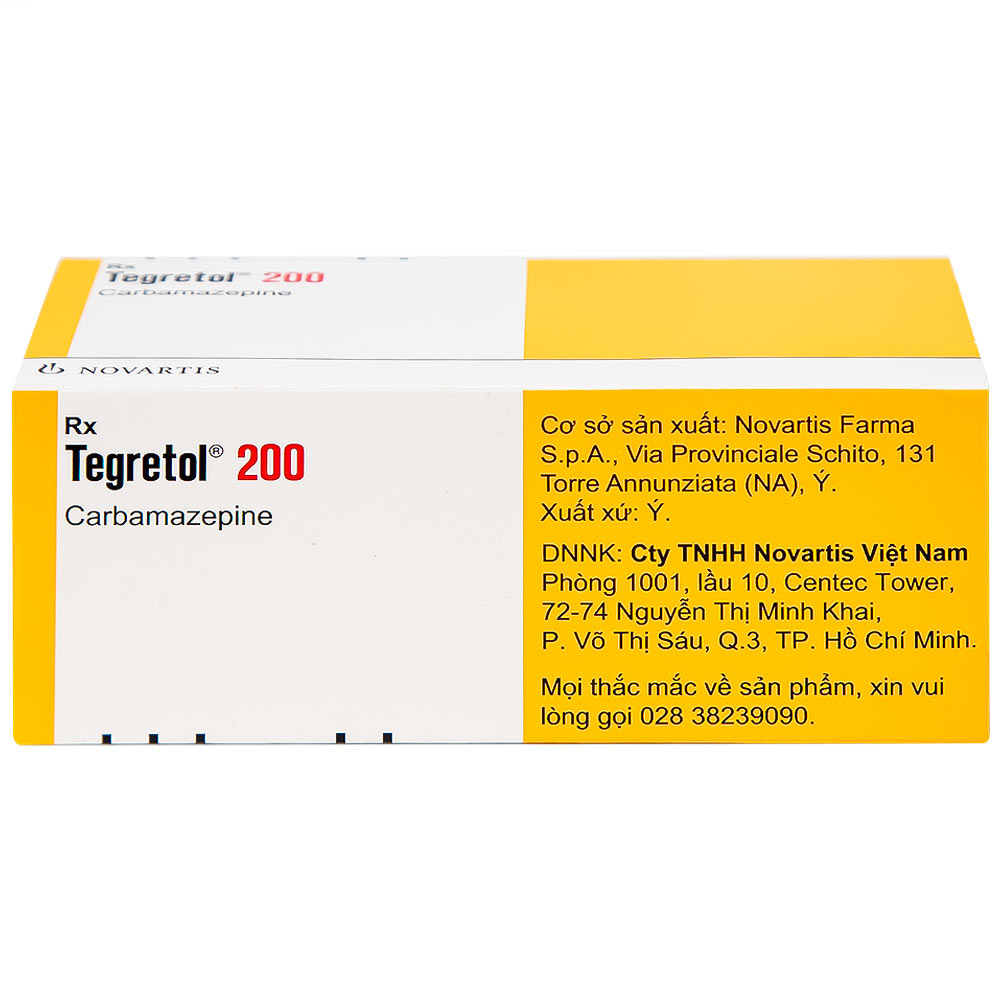 Thuốc Tegretol 200 Novartis điều trị bệnh động kinh (5 vỉ x 10 viên)