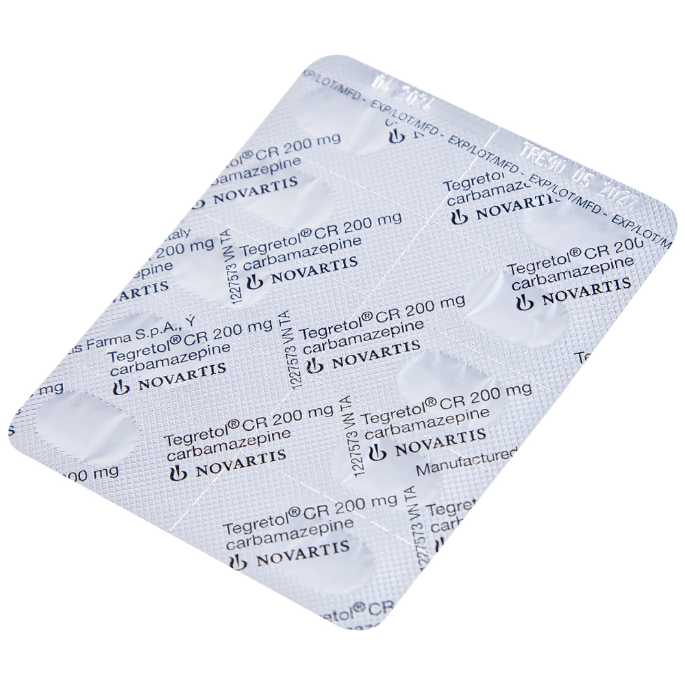 Thuốc Tegretol CR 200 điều trị bệnh động kinh (5 vỉ x 10 viên)