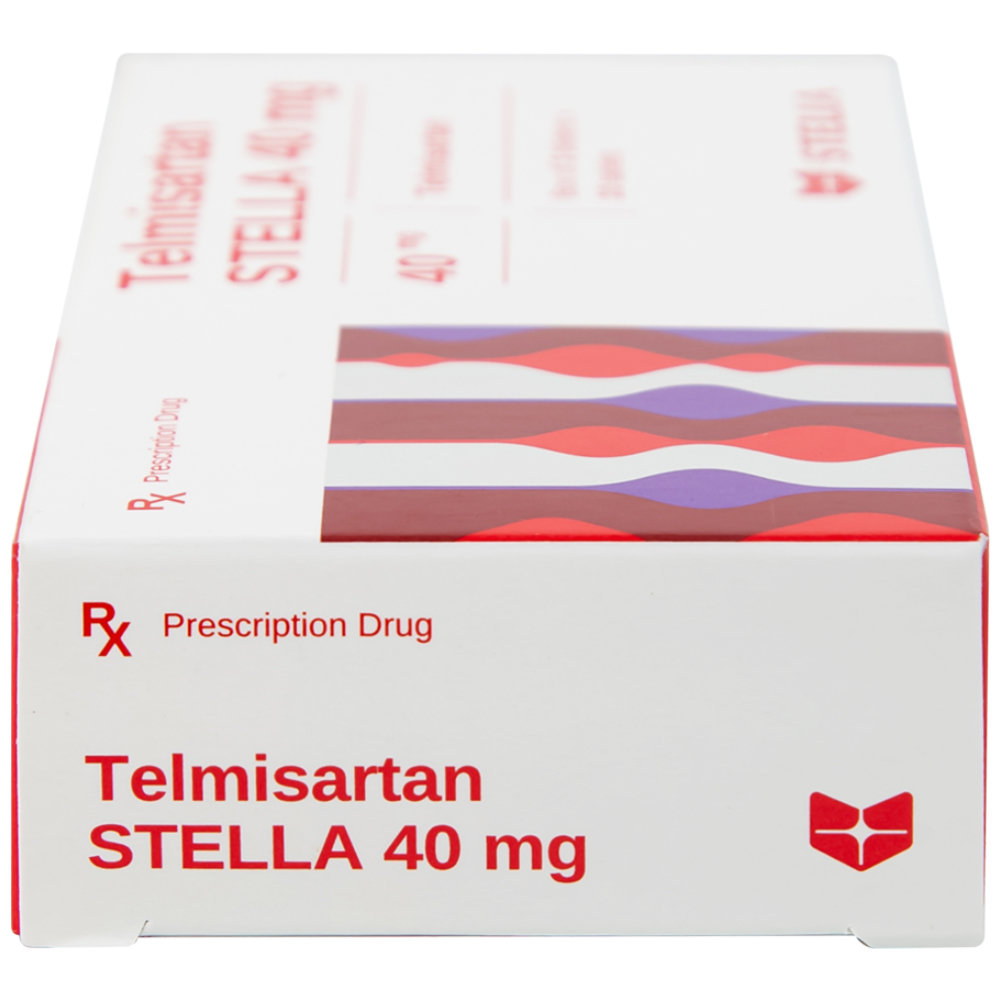 Thuốc Telmisartan Stella 40mg điều trị tăng huyết áp, phòng ngừa tim mạch (3 vỉ x 10 viên) 