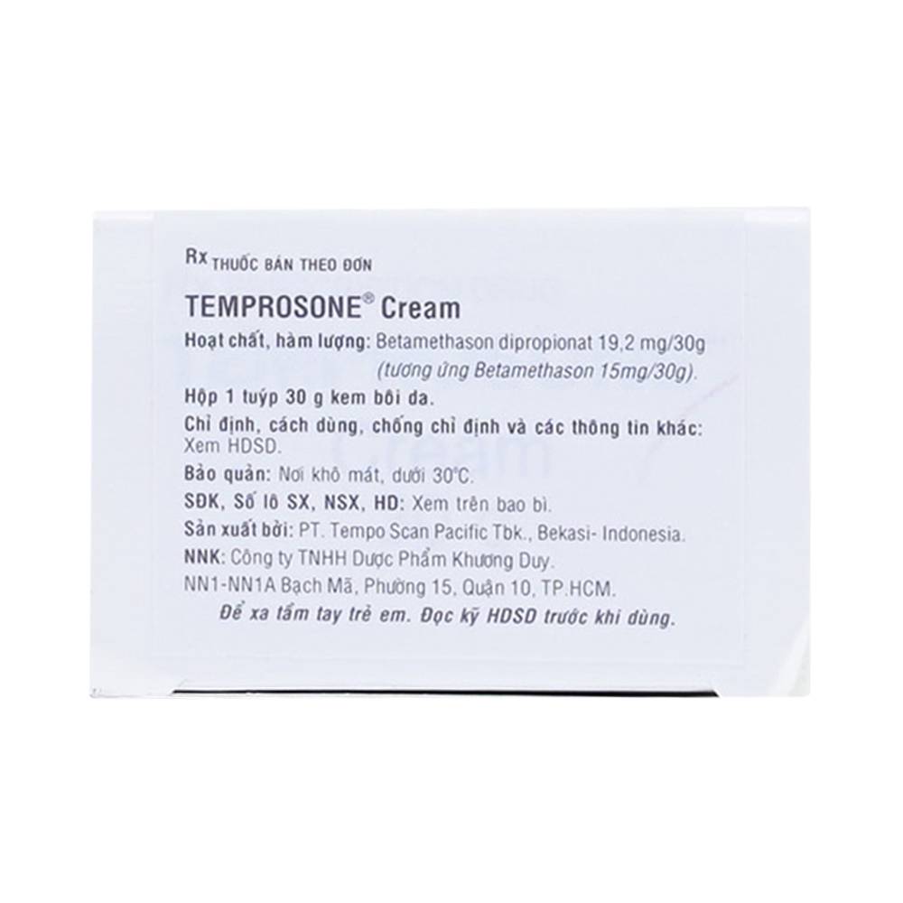 Kem bôi Temprosone Cream điều trị vảy nến, viêm da thượng bì (30g)