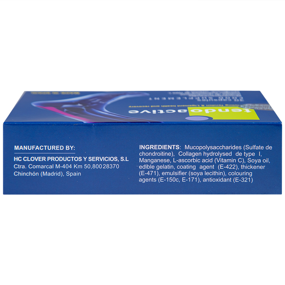 Viên bổ sung dưỡng chất nuôi dưỡng gân và dây chằng Tendoactive Reig Jofre (2 vỉ x 15 viên)