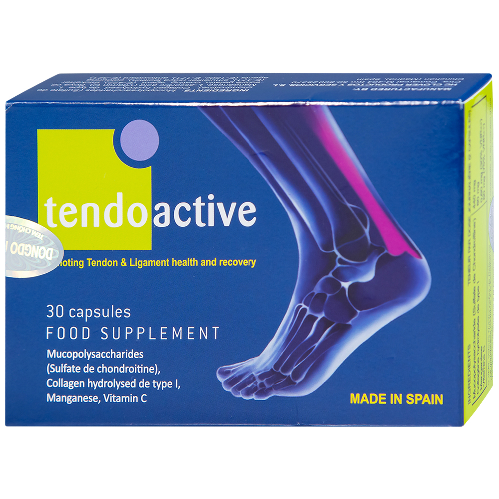 Viên bổ sung dưỡng chất nuôi dưỡng gân và dây chằng Tendoactive Reig Jofre (2 vỉ x 15 viên)