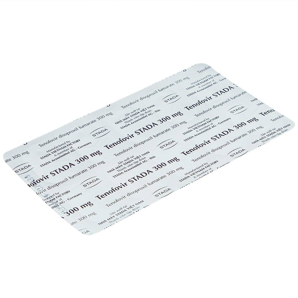 Thuốc Tenofovir STADA 300mg điều trị nhiễm HIV-1, viêm gan B (3 vỉ x 10 viên) 